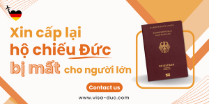 Dịch vụ xin cấp lại hộ chiếu Đức bị mất cho người lớn